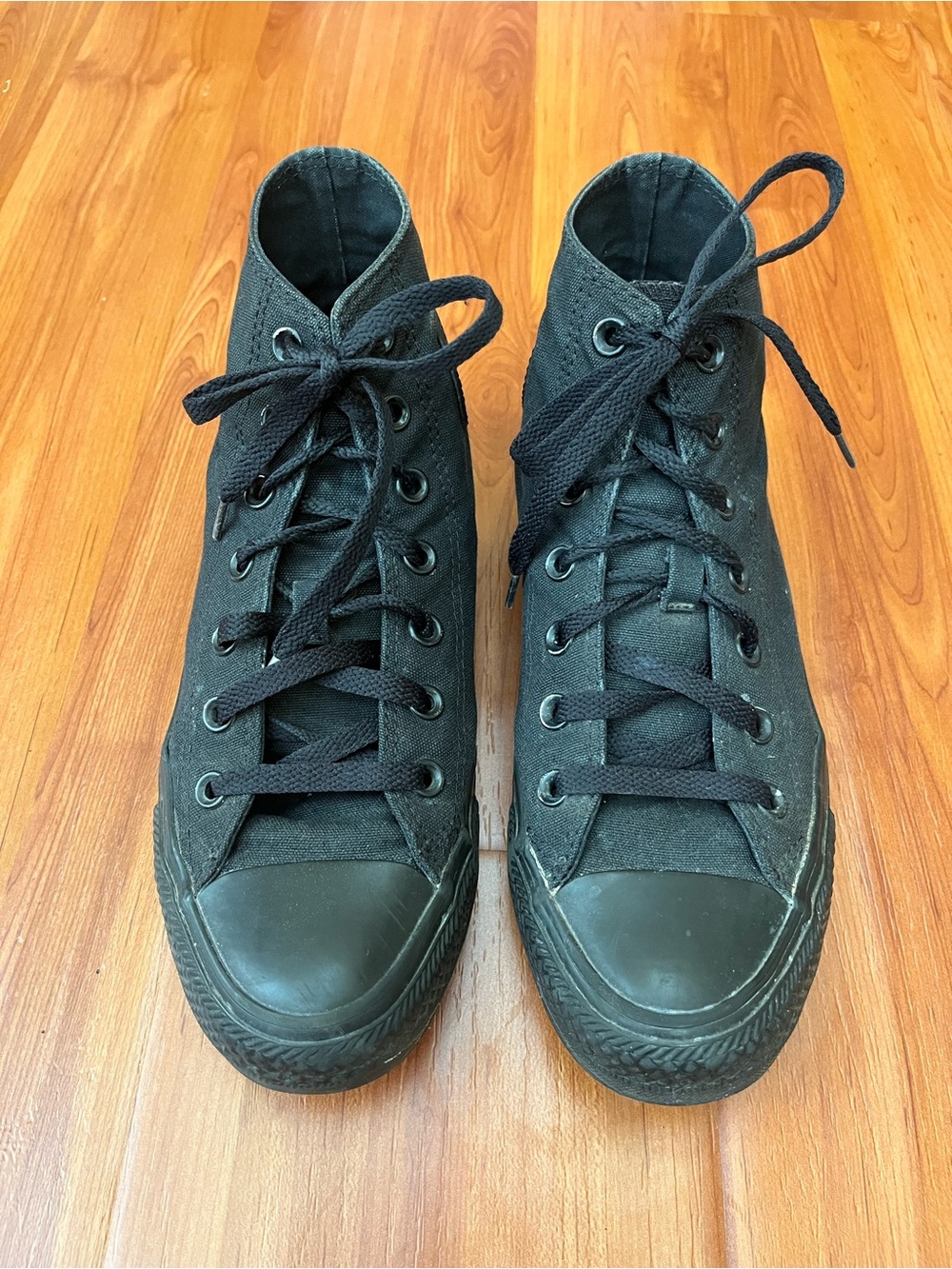 All Black Hi Top Converse